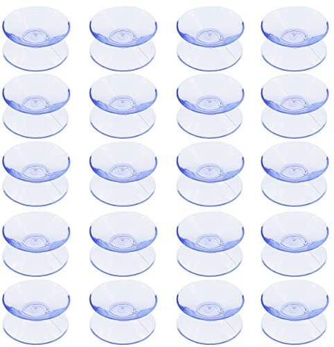 Jiozermi 50 ventose a doppia faccia senza ganci per vetro plastica 20 mm