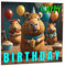 Capybara Geburtstagskarte, niedliche Capybaras-Karte – Cappy Geburtstag, 145 x 145 mm