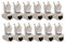 iv.sys Cat-6aA12 pieces keystone module jack module for RJ45 socket | 10 Gbps | shielded Cat6 coupling for modular patch panel, Ethernet cable adapter or network junction boxes