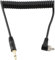 3.5mm Male Blitz pc Sync Kabel mit 30cm Spiralkabel, Blitz Synchronkabel, Geeignet für Nikon Canon