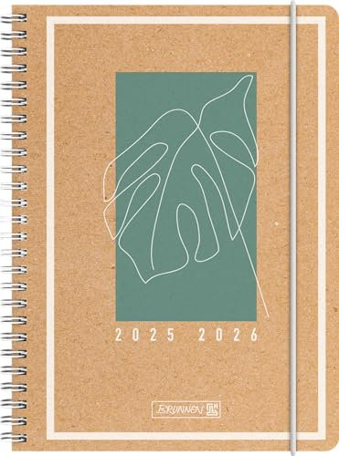 BRUNNEN Schülerkalender 2025/2026 „Jungle Leaf“ | A5, Papier