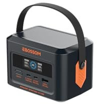 Generador Solar Portátil 99,2Wh,LiFePO4 Batería120W,3 Conectores,Mostrado Inteligente Digital,Generador para Acampar,Estación de Energía Solar para Camping,Viajes,Autocaravanas,Cortes de Electricidad