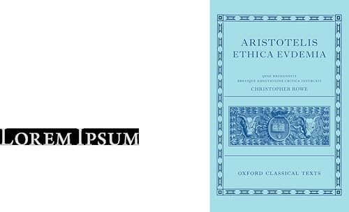 Aristotle's Eudemian Ethics (Oxford Classical Texts)