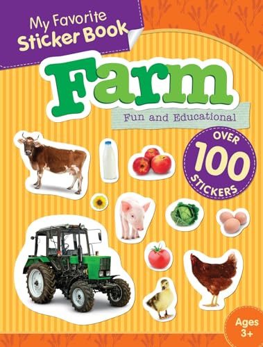 My Sticker Poster Book - Farm: Fun Toddler Activities with Stickers and a Giant Poster, Sticker Books for Toddlers 2-4 Years