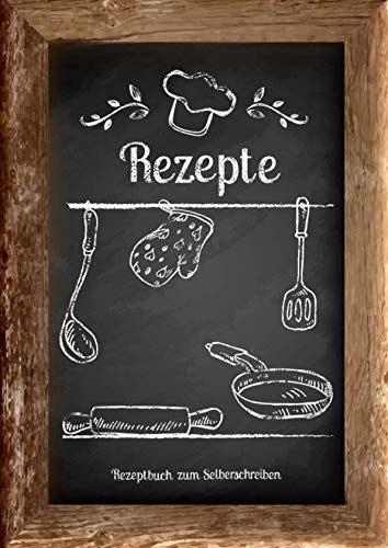 Rezepte - Rezeptbuch zum Selberschreiben: Mit Register (Inhaltsverzeichnis), DIN A4, Platz für 80 Rezepte