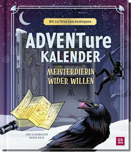 ADVENTure Kalender – Meisterdiebin wider Willen: Adventskalender mit 24 Türen zum Ausklappen | Rätsel-Adventskalender mit Knobel- und Ratespaß. Für Erwachsene und Kinder ab 12 Jahren