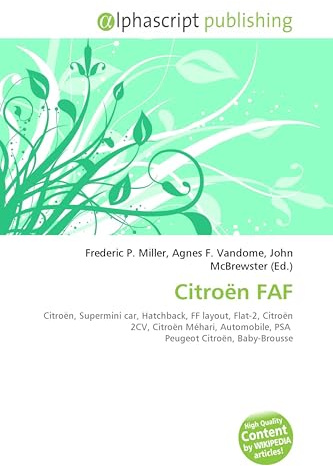 Citroën FAF: Citroën, Supermini car, Hatchback, FF layout, Flat-2, Citroën 2CV, Citroën Méhari, Automobile, PSA Peugeot Citroën, Baby-Brousse