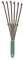 Yard Butler Terra Rechen Ganzstahl 45,7 cm schwimmende Zinken Blätter und Schmutz Reinigung Hand Garten Federrechen – WHR-6