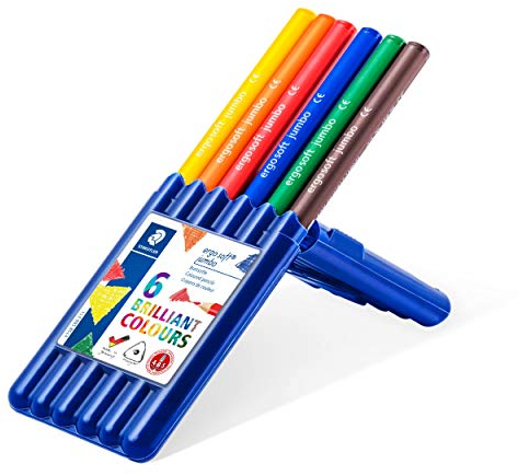 STAEDTLER 158 SB6 - ergo soft jumbo Farbstift, 4 mm, 6 Stück in aufstellbarer box