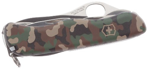 Victorinox Couteau de poche Victorinox Trailmaster One Hand (12 fonctions, , tournevis Phillips, scie à bois, décapsuleur blocable) camouflé