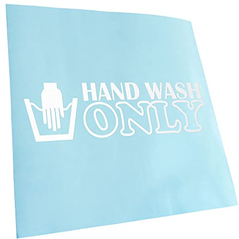 Autoaufkleber - Hand Wash Only Aufkleber für Auto, Laptop, Fahrrad, LKW, Motorrad mehrfarbig JDM Decal Racing