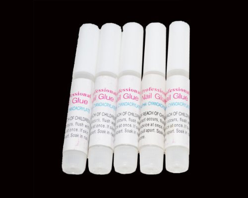 Professional Acrylic Resin False Nail Glue Set of 5x 2g tubes