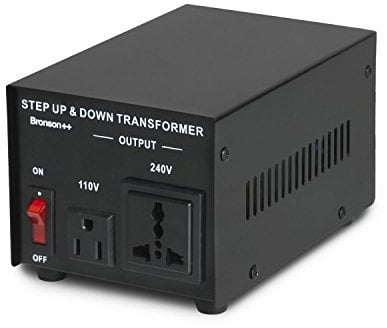 Bronson++ VT 750 (750 Watt) 220V to 110V Voltage Converter, use 750W US devices in Europe - Step Up Down Transformer - 110 USA to 220-240 EU-UK volt outputs