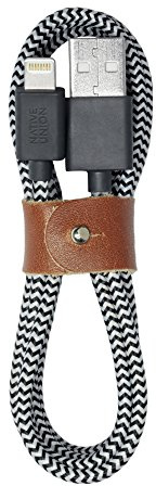 Native Union BELT Cable [Apple MFi Certified] for Apple Lightning Devices - 4ft Lightning to USB Charging Cable with Strap (Zebra)