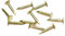 Merriway BH03485 (100 Pcs) Pins for Mini Hinges etc, Brass Plated 10 x 1 mm (3/8 Inch Long) - Pack of 100 Pieces