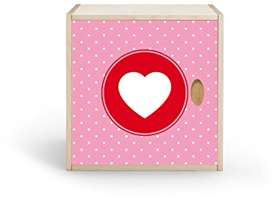 Regalwürfel mit Türe,Birke Multiplex mit Echtholzfurnier, für Kinderzimmer, Büro, Garderobe...