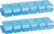Kigima Mini-Gefrierdosen 24x0,03L Blau inkl. 2 Halternungen – Vorratsdosen mit Deckel luftdicht – Frischhaltedosen mit Deckel – Aufbewahrungsbox Küche für Mealprep & Organisation – Austrian Quality