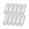 Euro Tische Flachverbinder Edelstahl Lochblech 50mm für Innen und Außenbereich, Holzverbinder Verzinkt für Hartholzkonstruktion und Holzgeländern, 10Stück (1Packung)