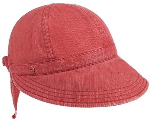 Mayser Angelina Visor Cap Visor Baumwolle UV-Schutz Made in EU Damen Sommer rot One Size