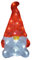 DEUBA® LED Acryl Figur Wichtel 29,5cm Groß Innen Außen Weihnachtsdeko beleuchtet Weihnachten Deko IP44 Weihnachtsfiguren Weihnachtsbeleuchtung Kaltweiß