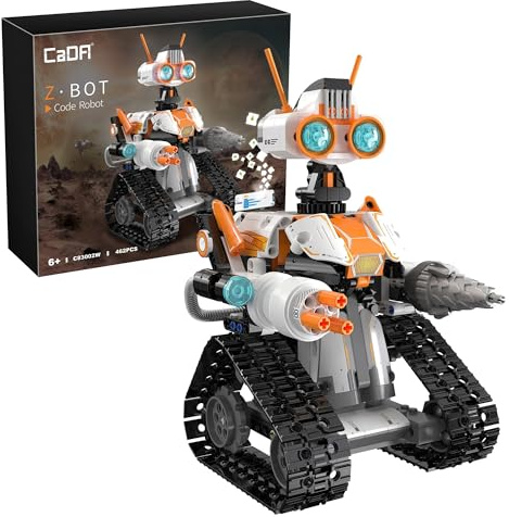 CaDA Z-BOT Remote Control Code Robot - 462 Piece Brick Model Kit C83002W | A fun and creative model to build and use