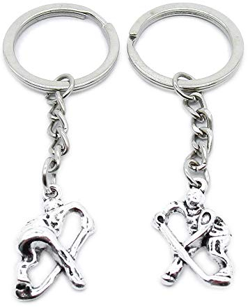 Schlüsselanhänger AA4620, Eishockey-Kette, Ring, Anhänger, Schmuckherstellung, 100 Stück
