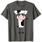Coole / freche Kuh mit Brille und Stinkefinger T-Shirt