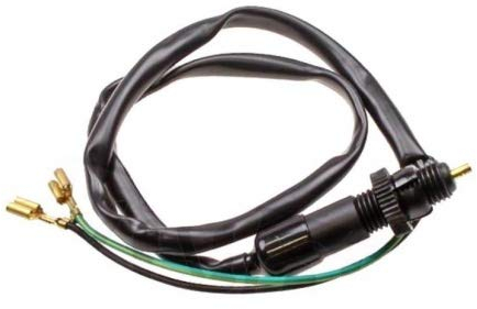 Streetparts 24 Bremslichtschalter hinten, Drucktaste, Schwarz, 1-Weg, Wandhalterung, passend für Simson S50, S51, S53, S70, S83, MZ ETZ