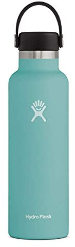 HYDRO FLASK - Trinkflasche 709ml (24oz) - Vakuumisolierte Wasserflasche aus Edelstahl - Sportflasche mit auslaufsicherem Flex Cap-Deckel - Thermoflasche Spülmaschinenfest - Standard-Öffnung - Alpine