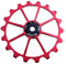 SunniMix 18 en Aluminium Scellé Roulement Galet Dérailleur Arrière Poulie Pièces de Rechange pour la Montagne Vélo de Route VTT Vélo Pliant Vélo - Rouge