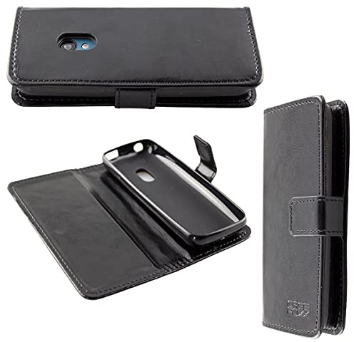 caseroxx Bookstyle-Case für Nokia 125/150 (2020), schwarz | Aufklappbare Buch-Schutzhülle mit Innenfächern und Rundumschutz für den Alltag, aus Kunstleder