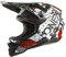 O'NEAL | Motocross-Helm | MX Enduro Motorrad | ABS-Schale, Lüftungsöffnungen für optimale Belüftung & Kühlung | 3SRS Helmet Scarz V.22 | Erwachsene | Schwarz Weiß Rot | M