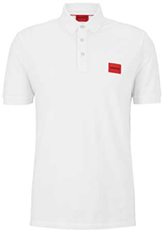 HUGO Men's Dereso222 Polo Shirt, White100, XXL