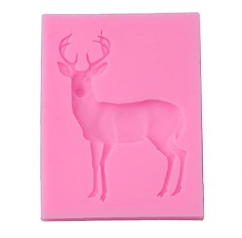 DIY Hirsch Silikonformen Weihnachten Rotwild Geformte Fondant Form Festival Küche Backen Werkzeuge Für Kuchen Seife Gumpaste Schokoladenzucker