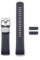 CRAFTER BLUE CB12 Uhrenarmband mit gebogenem Ende, Gummiband, Ersatz Kompatibel mit Seiko Turtle Prospex Automatik-Tauchuhr, Marineblau