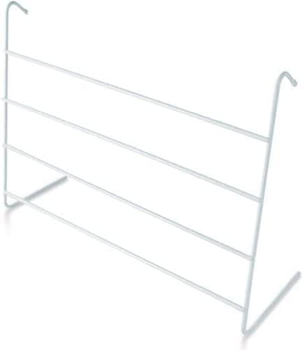 AAMEN 4 Bar Radiator Airer, Clothes Drying Rack , Metal Radiator Towel Rail, 2M Drying Space, Anti-Scratching End Caps(H17cm x W50cm x D14.5cm) (1)