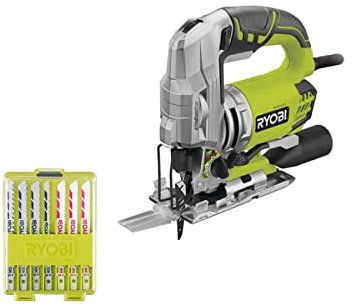Pack RYOBI seghetto alternativo elettrico 680W RJS1050-K - Set di 10 lame RAK10JSB
