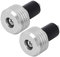 BuyWeek Motorrad Lenkerenden,Aluminiumlegierung Motorrad Lenkergriffe Endstopfen Moto Slider Zubehör(Silber)