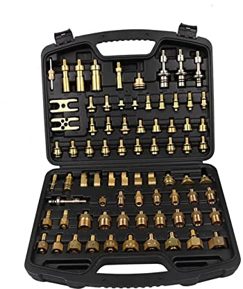 Jieotwice Kfz-Klimaanlage Leck Test Kit Test Tool Adapter Set 77 Stück