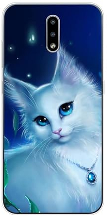 KARTXITAI Hülle Kompatibel mit Nokia 2.3, Stoßfeste Schutzhülle mit Weiche Silikon Bumper Case Handyhülle Anti-Kratzt Transparent Rückseite - Katze, Kätzchen, Pussy