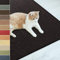 casa pura Katzen Kratzmatte aus Natur Sisal Kratzteppich Kratzmöglichkeiten für Katzen Kratzmöbel für Wand oder Boden - robust & waschba 160 x 200 Schwarz
