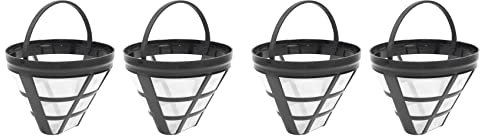 NIEI 4Pack No.4 Reusable Coffee Maker Basket Filter for Ninja Filters, Fit Most 8-12 Cup Basket Drip Coffee Machine