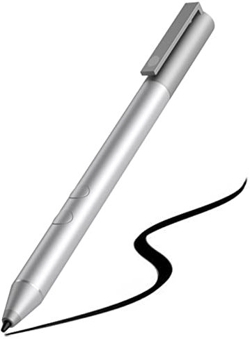 MPP 1.51 Pen for PCs Compatible for HP Laptop Models,Compatible with Microsoft Pen Protocol (MPP) Supported Devices,1024 Pressure, with AAAA Battery(Silver 3V2X4AA)