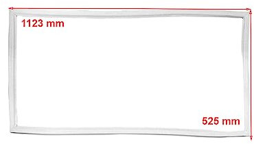 JCSPARES® - Guarnizione Sostituzione Magnetica 1123 x 525 mm Per Frigorifero Compatibile Con Candy Hoover Ed Ulteriori