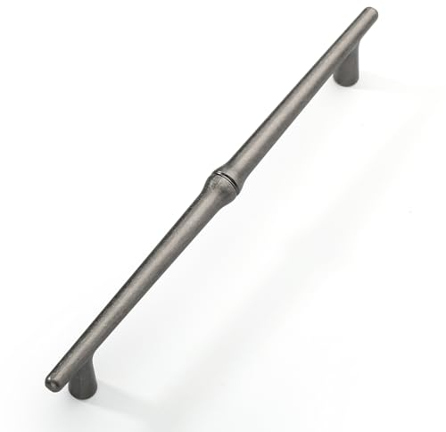FURNIWARE 10 Stück Antiker Möbelgriff, 192 mm Bohrlochabstand Schubladengriff Antiquitäten Nickel Schrankgriffe, Schubladengriffe für Türen, Küchen, Truhen, Kommoden, Schränke
