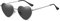 JCTAIFOO Polarisierte Herz Sonnenbrille für Damen Vintage Mode Liebe Form Gold Metallrahmen Nette Party Festival Brille Silber/Dunkelgrau