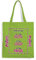 Mr. Gadgets Shopper Personalizzabile 100% cotone riutilizzabile-Con manici lunghezza 67cm -Dimenisoni 38x42 (VERDE)