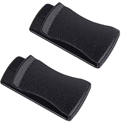 BBAUER 4 clips de plástico negro para billetes y tarjetas de crédito, clip multiusos para billetes y recibos