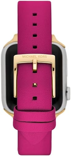 Michael Kors Uhr für Frauen Bands für Apple Watch Uhrwerk Gehäusegröße mit einem Lederarmband MKS8061E