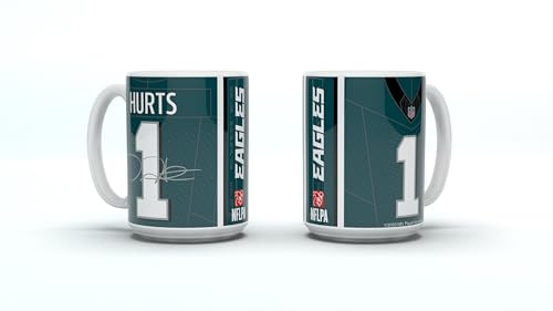 NFL Philadelphia Eagles Jalen Hurts #1 Kaffeebecher Kaffeetasse Tasse 15oz 450ml Player Jersey Trikot